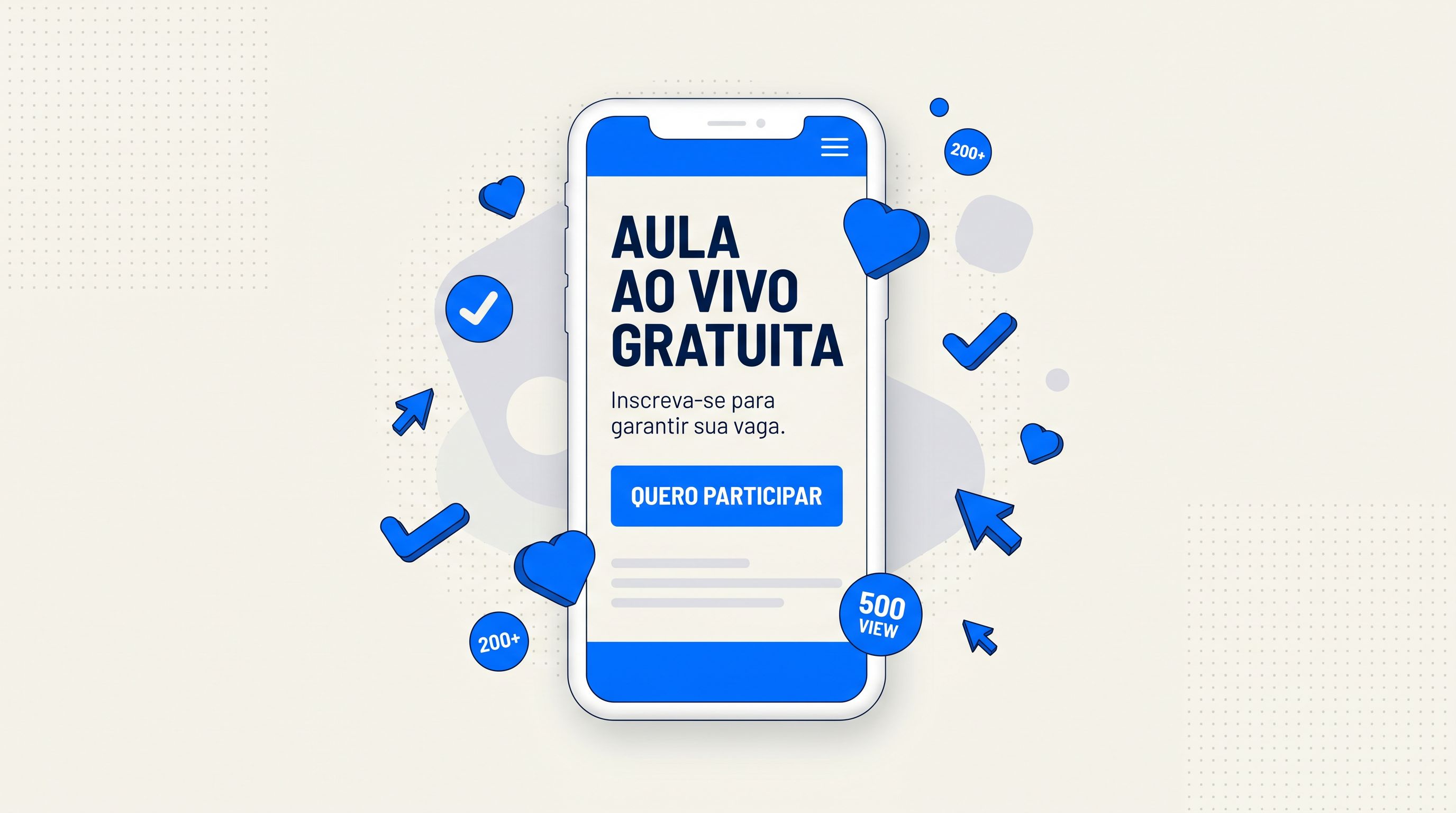Anúncio de live gratuita como estratégia de topo de funil no tráfego pago